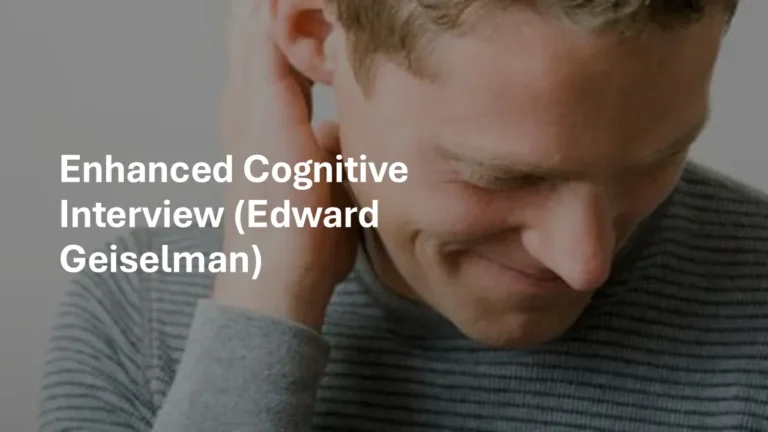 Enhanced Cognitive Interview