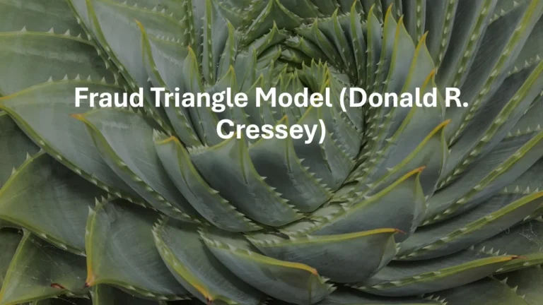 Fraud Triangle Model