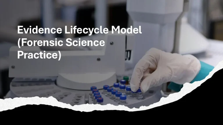 Evidence Lifecycle Model