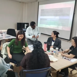 Workplace coaching and training discussion