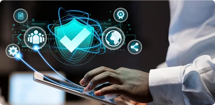 Digital security and data protection concept