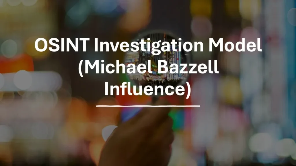 OSINT Investigation Model