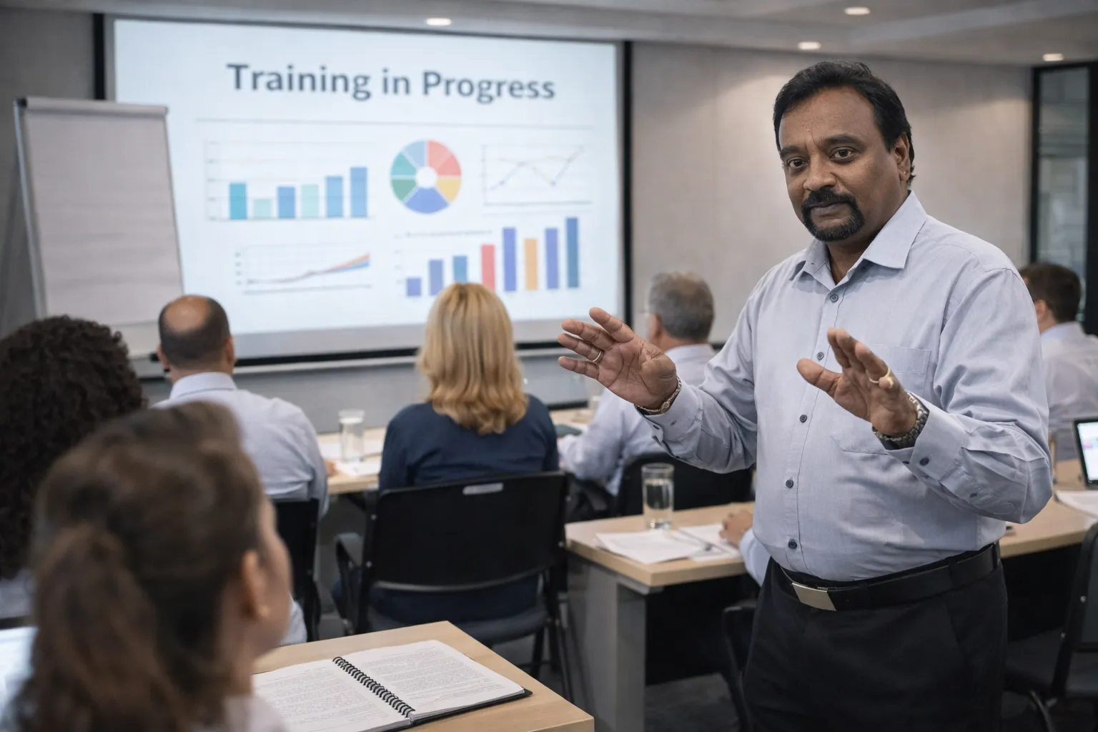 training in progress