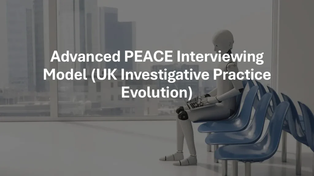 Advanced PEACE Interviewing Model